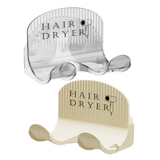 Держатель для фена Настенный монтаж Простая установка Компактный влагостойкий сверхмощный органайзер для хранения в ванной комнате