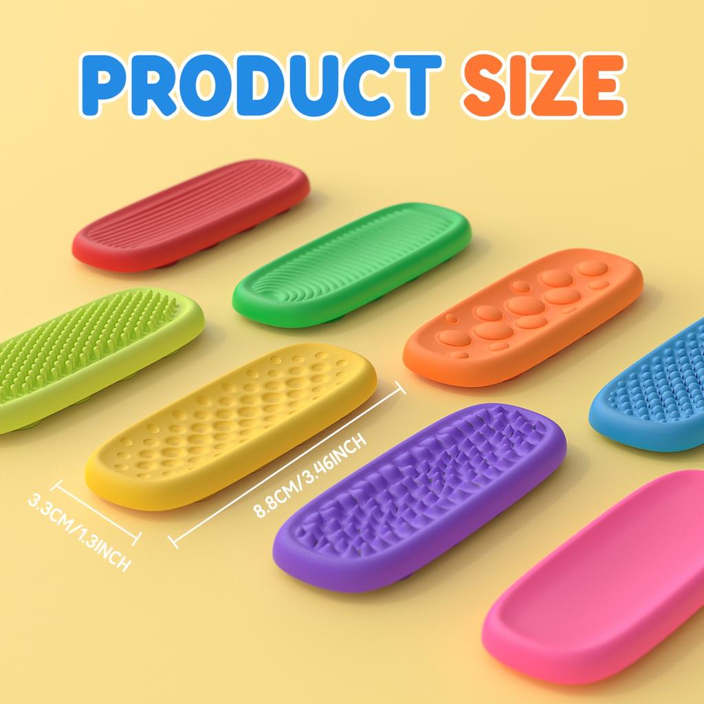 Sensory Wristband Kit Fidget Toys Adults Sensory Silicone Stone Textured for Autism Kids Calming Down Fidget Stress Relief Toys