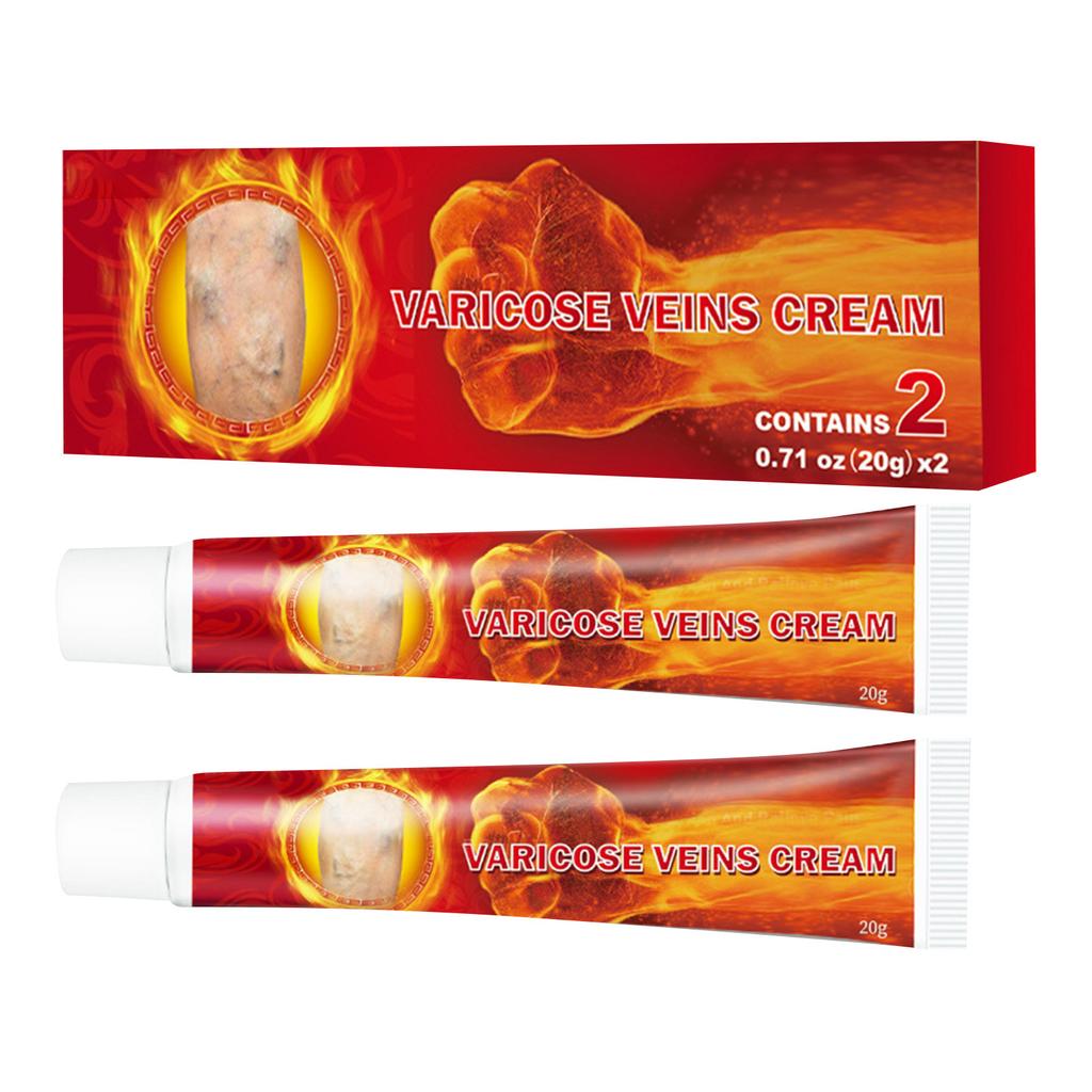2pcs Health Cream For Relieving Varicose Veins, External Ointment For Vasculitis, Blood Circulation, Varicose Veins