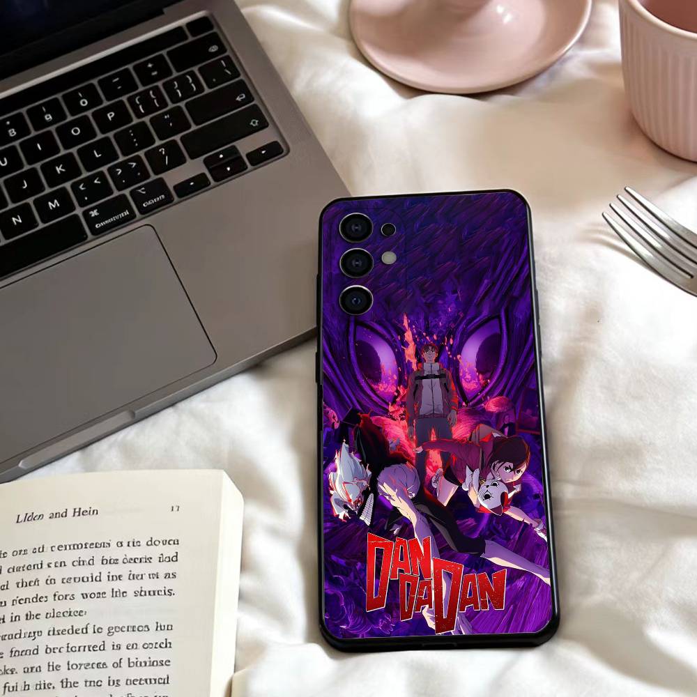 Чехол для телефона аниме d-DandadanS для Samsung S25,24,23,22,30,21,10,9,Ultra,Plus,Lite,FE,4,5 G Мягкий черный чехол