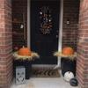 2022 Halloween Decoration Wreath Pumpkin Front Door Halloween Party Hanging