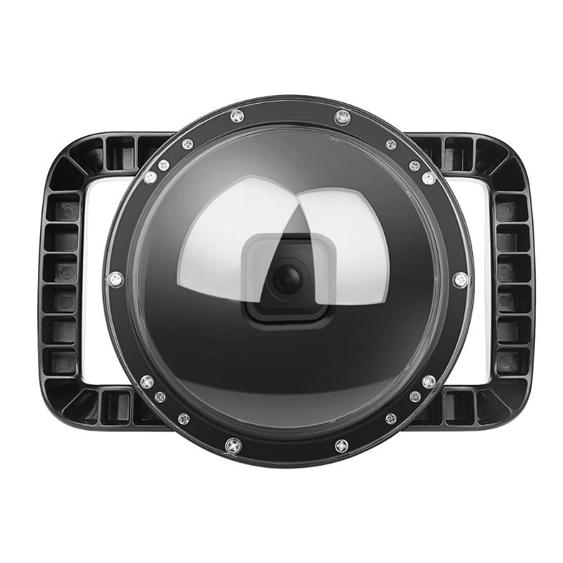 Dome Port for 9 Sport Camera Accessories, Waterproof Dome with 12 Pcs Anti-fog Inserts for 9 Underwater