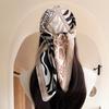 New Fashion 70CM Printed Women's Scarf Sun Protection Silk Scarf Square Shawl Decorative Headband Neck Luxury Design Bandana