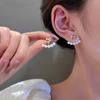 Корейский стиль Прозрачные Белые Сердечки Гвоздики Серьги для Женщин Милые Модные Акриловые Смоляные Персиковые Сердечки Серьги Украшение Подарок