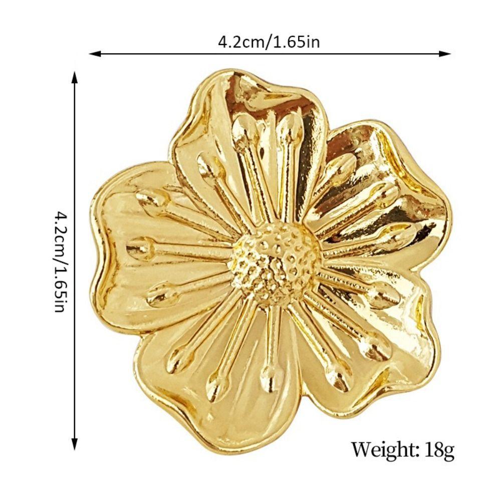 Cherry Blossom Shape Drawer Pull Handle Vintage Wardrobe Knob Ornamental Cabinet Pull Cupboard