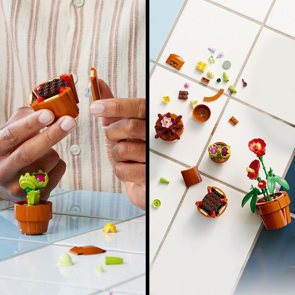 LEGO Botanical Mini Houseplant Set Toys Gift Birthday Block Christmas Men Women Houseplants Fake Green Interior Stylish Mother Father 10329