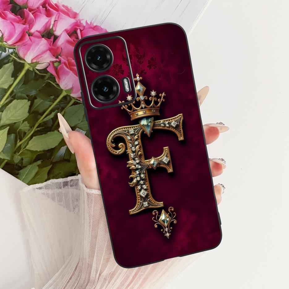 Чехол для Motorola Moto G35 Moto G55 G85 5G Милые буквы Чехол Мягкий ТПУ Чехол для телефона Для Motorola G85 G 35 55 MotoG55 MotoG85 Корпус