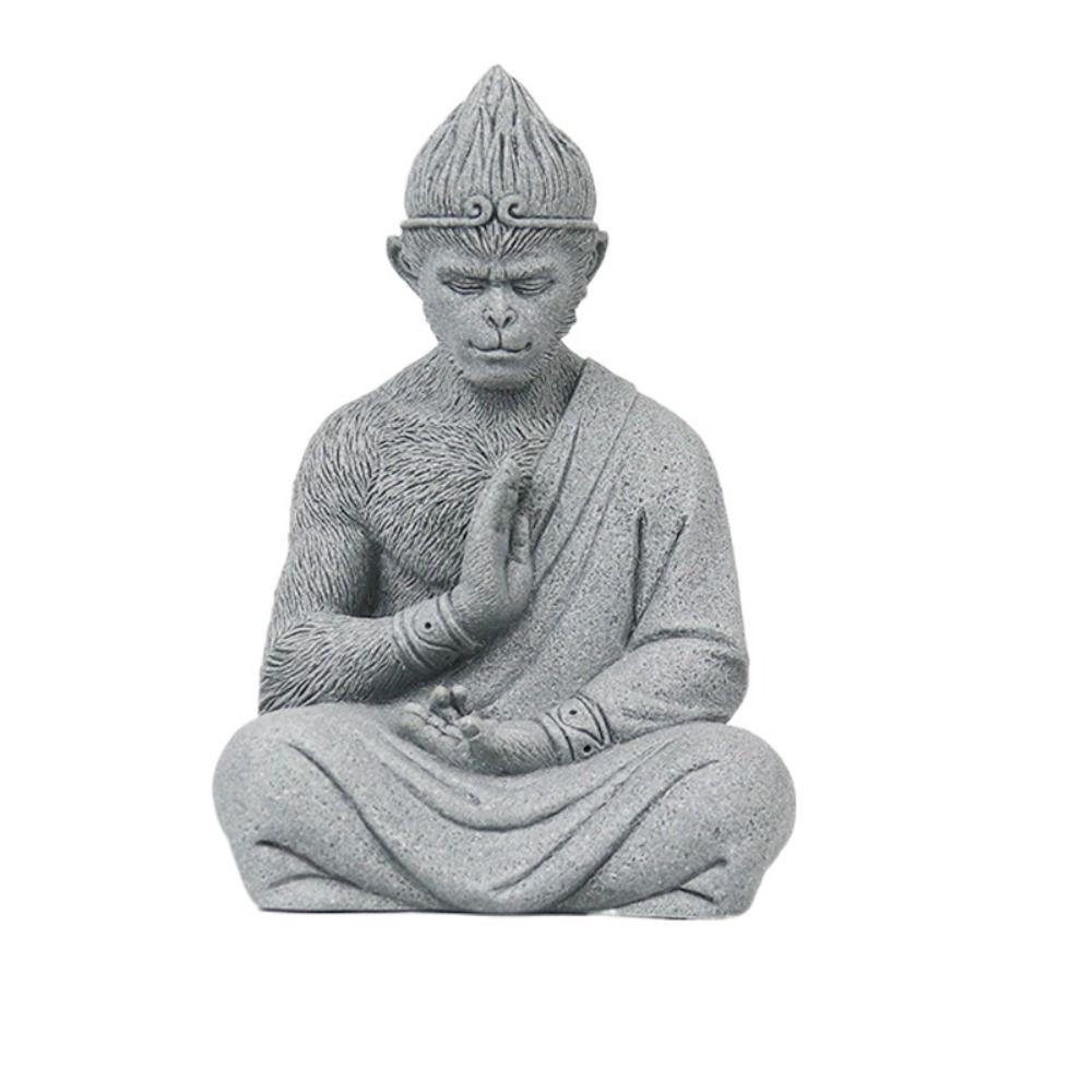 Милая статуя короля обезьян, будда, сад обезьян, статуя будды, монах Укун, статуэтка для спальни