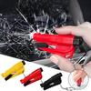 Safety Hammer with Rescue Whistle, Car Escape Tool,2-in-1 Window Breaker Seatbelt Cutter, Compact Emergency Escape Tool for Car