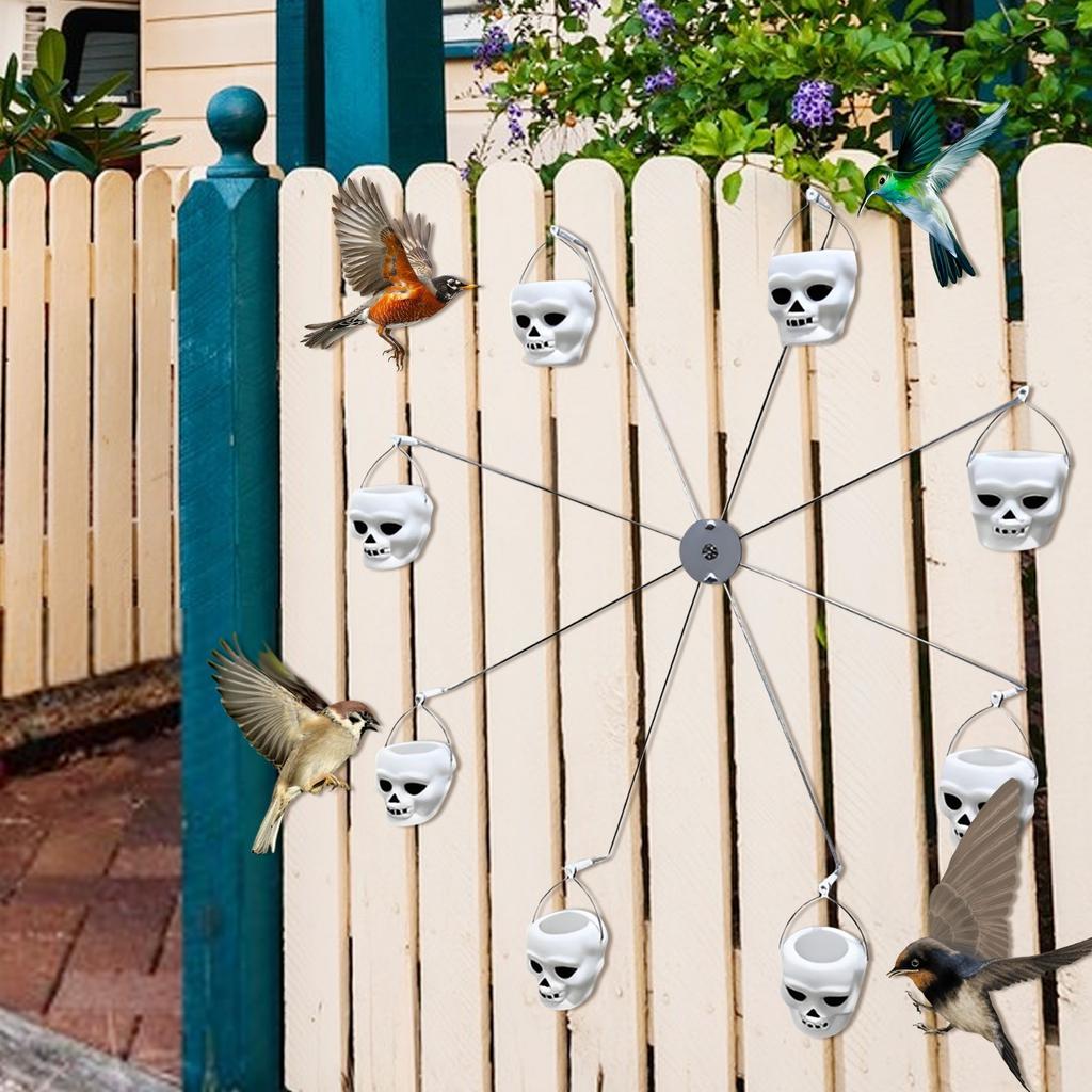 Кормушка для птиц «Колесо обозрения», Веселая вращающаяся кормушка, Подставка для кормушки для птиц «Голова тыквы» для использования на улице и во дворе