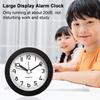 Analog Alarm Clock Night Light Non-Ticking Silent Battery Operated Bedroom Desktop Digital Quartz Clock Children Students Birthday Gift