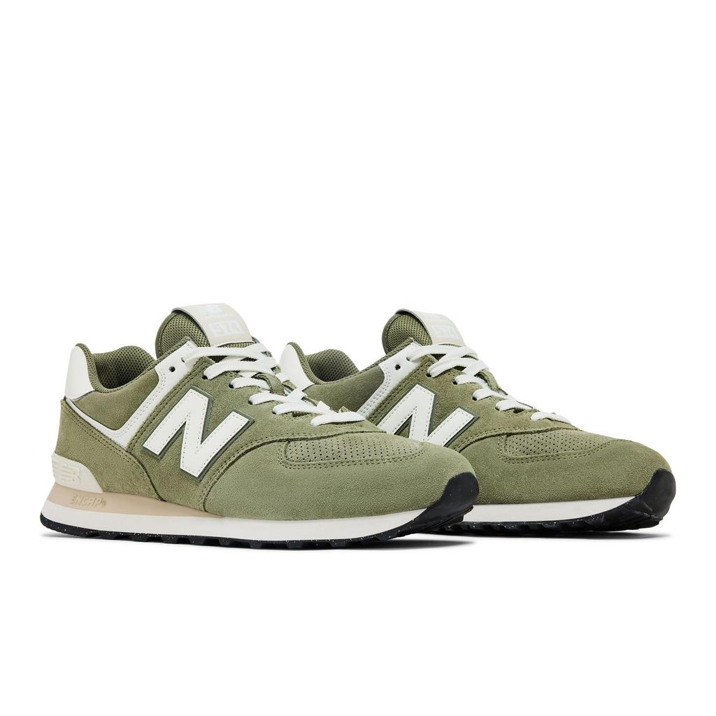 New Balance 574 'Темный Оливковый Морская Соль' (унисекс) Беговые кроссовки Dark Olivine / Sea Salt U574GCE