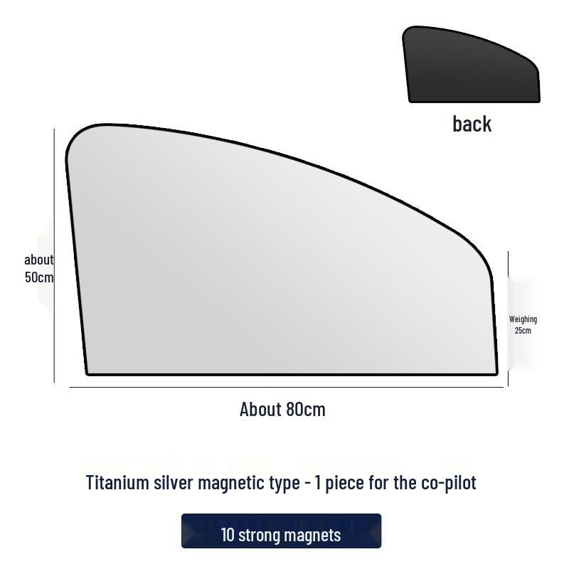 Улучшенная магнитная шторка от солнца для автомобиля с выдвижной конструкцией пуш-пул, охлаждением и теплоизоляцией