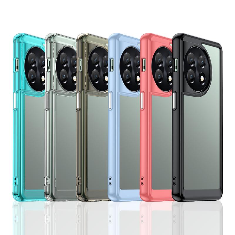 Для OnePlus 11 Чехол 1+11r OnePlus 12 12R 13 13R Чехол Прозрачный Цветной Чехол Защитный Чехол Прозрачный Fundas Coque