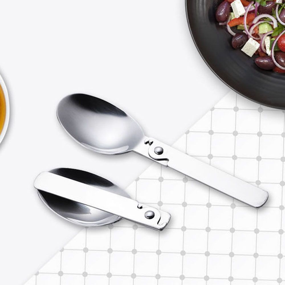Tea Kitchen Tool Cream Dessert Spoon Folding Spoon Soup Spoon Outdoor Tableware Travel Tableware
