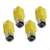4 Piece 3V mA (3V) Robot Intelligent Car DIY Dual Shaft Gear TT Motor for MCU 7x2.2x1.8cm