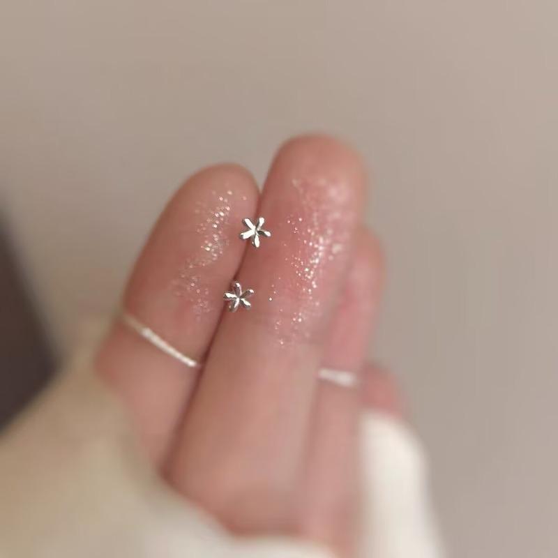 Иглы для ушей из стерлингового серебра S925, новые темпераментные простые и маленькие серьги-пусеты, женские серьги, серьги для пирсинга ушей, серьги, предотвращающие блокировку, ювелирные изделия