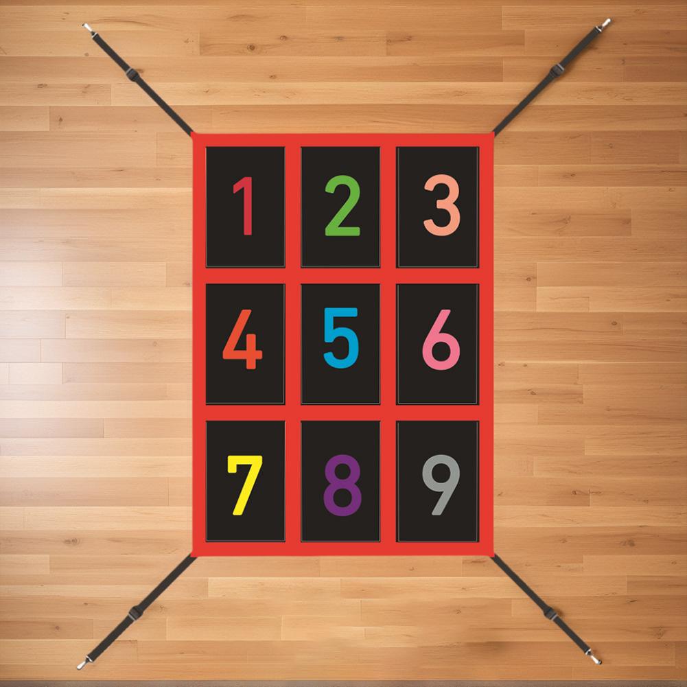 9-секционная нумерованная мишень для strike zone (Нет сети) Регулируемая мишень для питчинга Тренажеры для тренировки точности питчера для бейсбола и софтбола