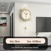 Элегантные настенные часы в кремовом стиле, бесшумные, для современного украшения гостиной