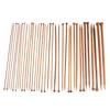 36 штук 18 размеров Карбонизированные бамбуковые крючки для вязания Одноконцевые спицы
