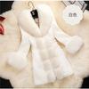 New Imitation Mink Imitation Fur Mother Dress Medium and Long Coat Female Slim Imitation Fox Hair Medium and Old Coat