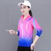 Women's Quick-Dry Long Sleeve Active Top - Lightweight for Spring/Fall, Ideal for Table Tennis, Fitness, Running, Hiking, Loose Fit