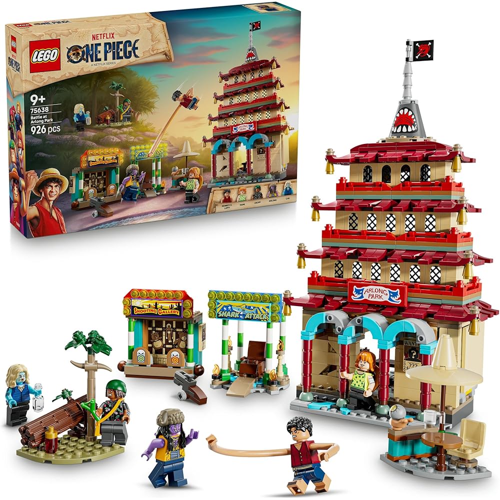 LEGO One Piece Battle of Arlong Park Luffy Usopp Nami Arlong Chu Five-Storied Pagoda Wanted Poster Toy Birthday Present Blocks Boys Girls Children Age