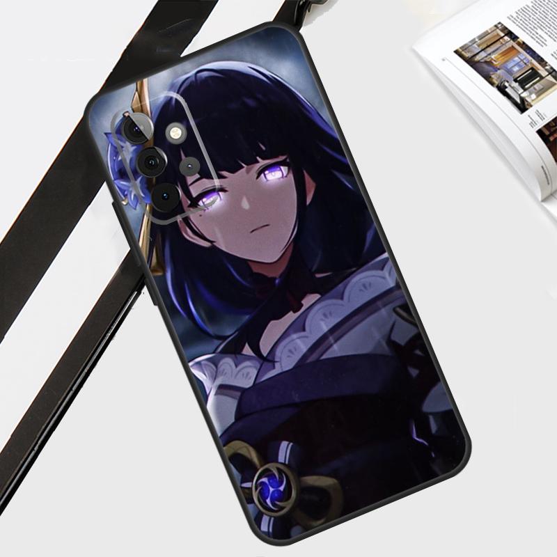 Чехол Genshin Impact Райдэн Сёгун для Samsung Galaxy A55 A35 A15 A56 A36 A26 A16 A06 A54 A34 A14 A12 A22 A32 A52 A13 A53