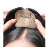 Парик AISIHAIR, Прямые волосы, Дышащий, Частичный парик, Полностью ручной работы, Натуральные волосы, Маскировка выпадения волос, Искусственная кожа на макушке