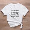 100% Cotton T Shirt Hogwarts Wasn't Hiring So I Teach Muggles Instead Print Clothing Graphic Women Short Sleeve WoUnisex T Shirt Unisex