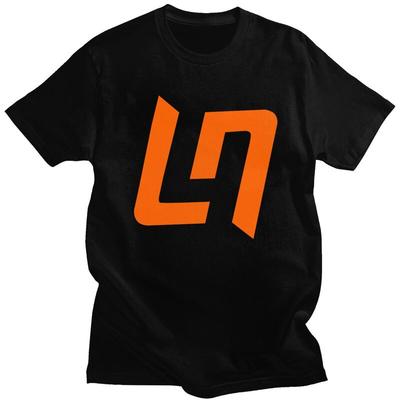Мужская футболка с логотипом Lando Norris для мотоциклетных гонок, с коротким рукавом, повседневная, приталенная, из чистого хлопка, идея для подарка