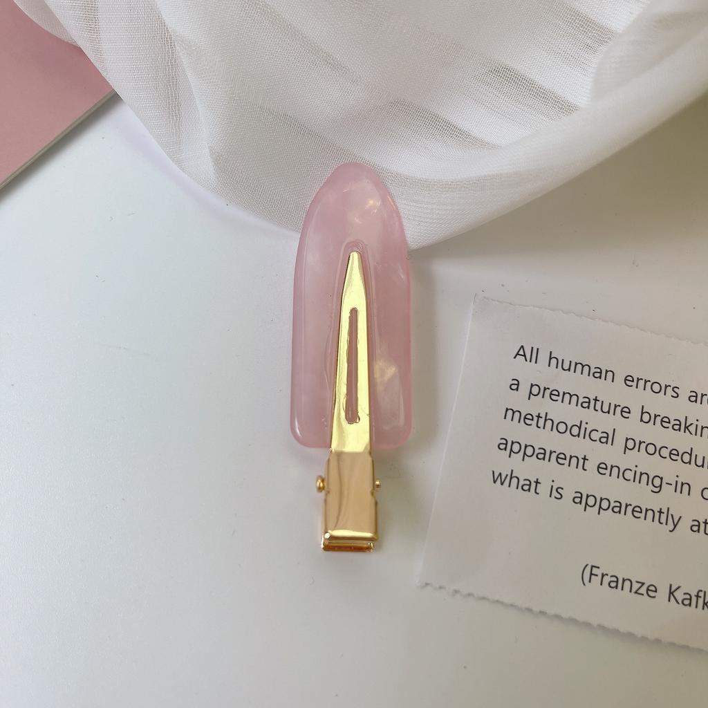 2/3/4 шт. простая розовая сакура бесшовные заколки для волос женские ацетатные листы без изгиба зажим для челки зажим для волос заколки для волос инструмент для укладки волос