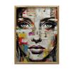 Colorful Face of Art Colorful Face of Art, 70X100 Cm, Frame Wooden Light Oak, Paper Matte 230 Gsm