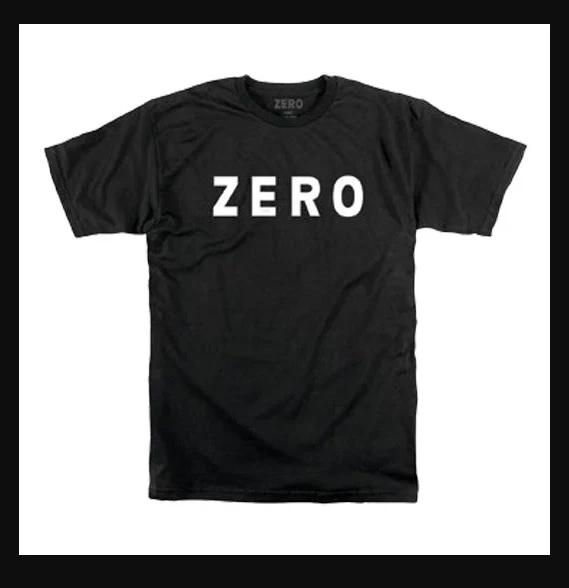 Футболка Zero Skateboards с логотипом Army Черно-белая