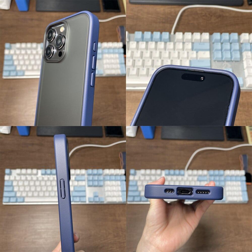 KEYSION Прозрачный матовый чехол для iPhone 15 Pro Max 15 Ultra 15 Plus, силиконовый + противоударный чехол для ПК для iPhone 14 Pro Max