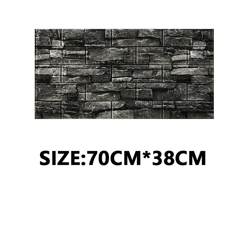 5/10Pcs 70cmX38cm Foam 3d Three-dimensional Wall Stickers Self-adhesive Crashproof Flexible Packaging Decorative Waterproof Wall Paper