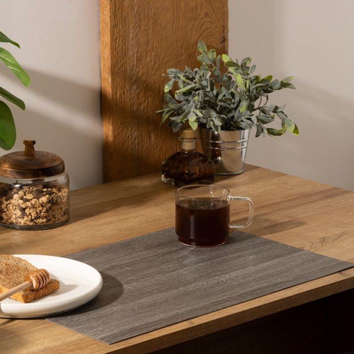 Set De Table - Authentique - 30 X 45 Cm - PVC - Gris