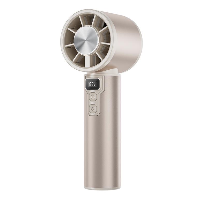 Portable USB Rechargeable Handheld Cooling Fan with Ice Pack