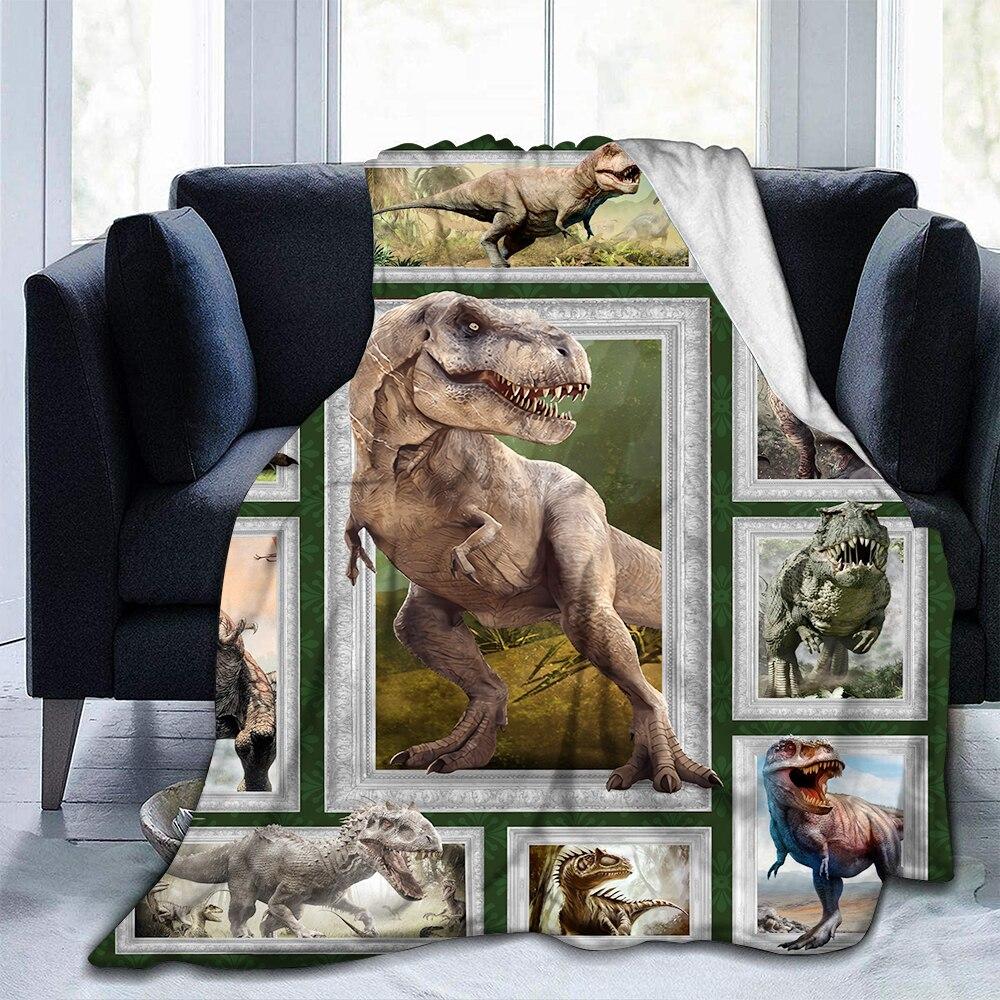 SHUIHAN Dinosaur Throw Blanket Kids Boys Animal Flannel Fleece Blanket Dinosaurs Blankets for Couch Sofa Bedroom Living Room