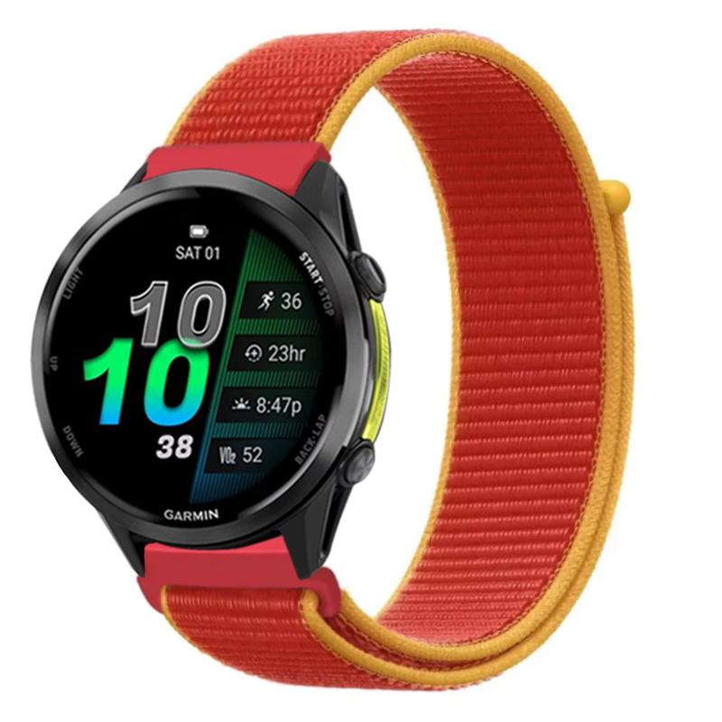 22 мм 20 мм Нейлоновый ремешок для Garmin Forerunner 970 570 165 965 55 Venu 3 Стиль флага Модный браслет Garmin Active 6 Approach S50