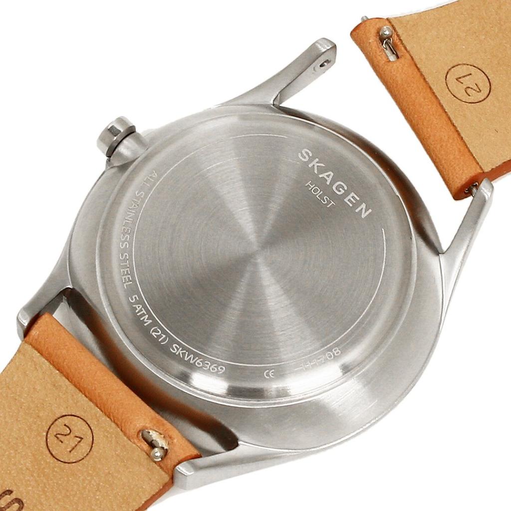 Skagen Men's Watch SKW6369 Navy Blue/Light Brown [Parallel Import]