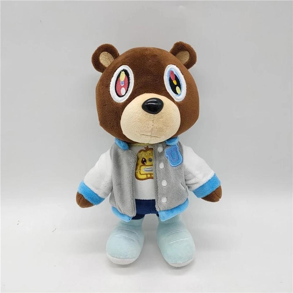 Kawaii Kanye Dropout Bear Teddy Bear Плюшевые игрушки Kanye West Graduation Soft Stuffed Home Room Decor Gift Birthday