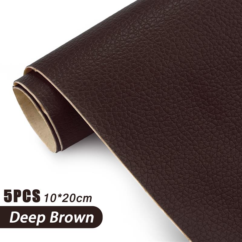 5 шт. 10*20 см самоклеящиеся кожаные наклейки сильной вязкости искусственная кожа личи PU заплатка для ремонта дивана, автомобильного сиденья, наклейки