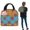 Ankara Dutch Wax African Pattern Insulated Lunch Bag for Women Children Portable Food Boxes Thermal Lunch Box Tote