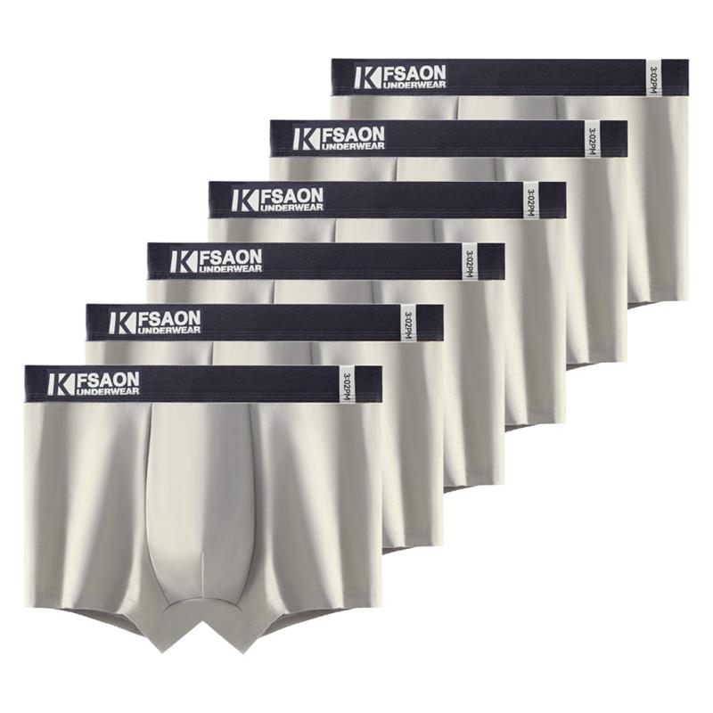 6 шт./комплект Мужское нижнее белье Дышащие Боксеры для мальчиков Шорты Удобные Хлопковые трусы L XL XXL 3XL 4XL