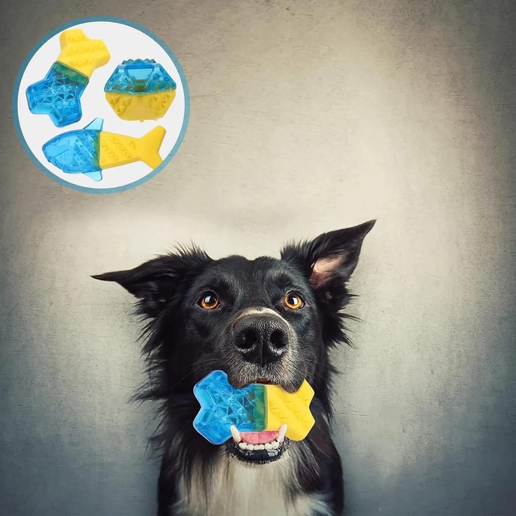 Летние охлаждающие игрушки для собак Игрушка для питомца Молярная кость, наполненная водой Охлаждающие игрушки для собак Замороженная молярная игрушка Устойчивые к укусам товары для питомцев
