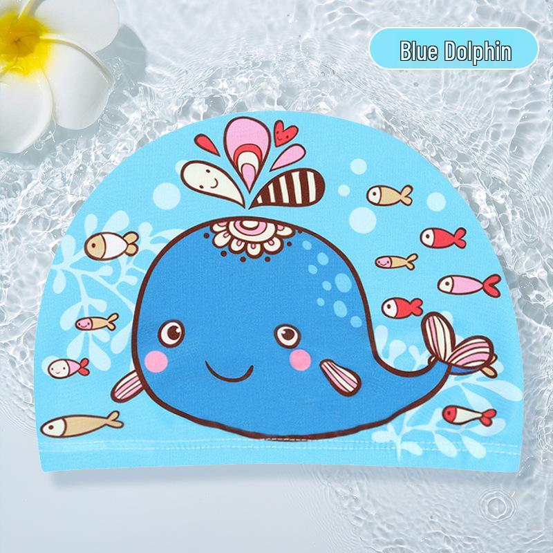 Children's Cartoon Ear-Protective Swim Cap - Cute, Comfy, and Secure for Boys and Girls