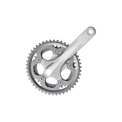 SHIMANO FC-CX50 Двойная 2-х компонентная структура шатунов для циклокросса 170 мм 46X36T 10S серебристая