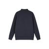 Fila Solid Color Casual Knit Stand Collar Long Sleeve Jacket Men Jackets Dark-Blue F11M411503A-NV