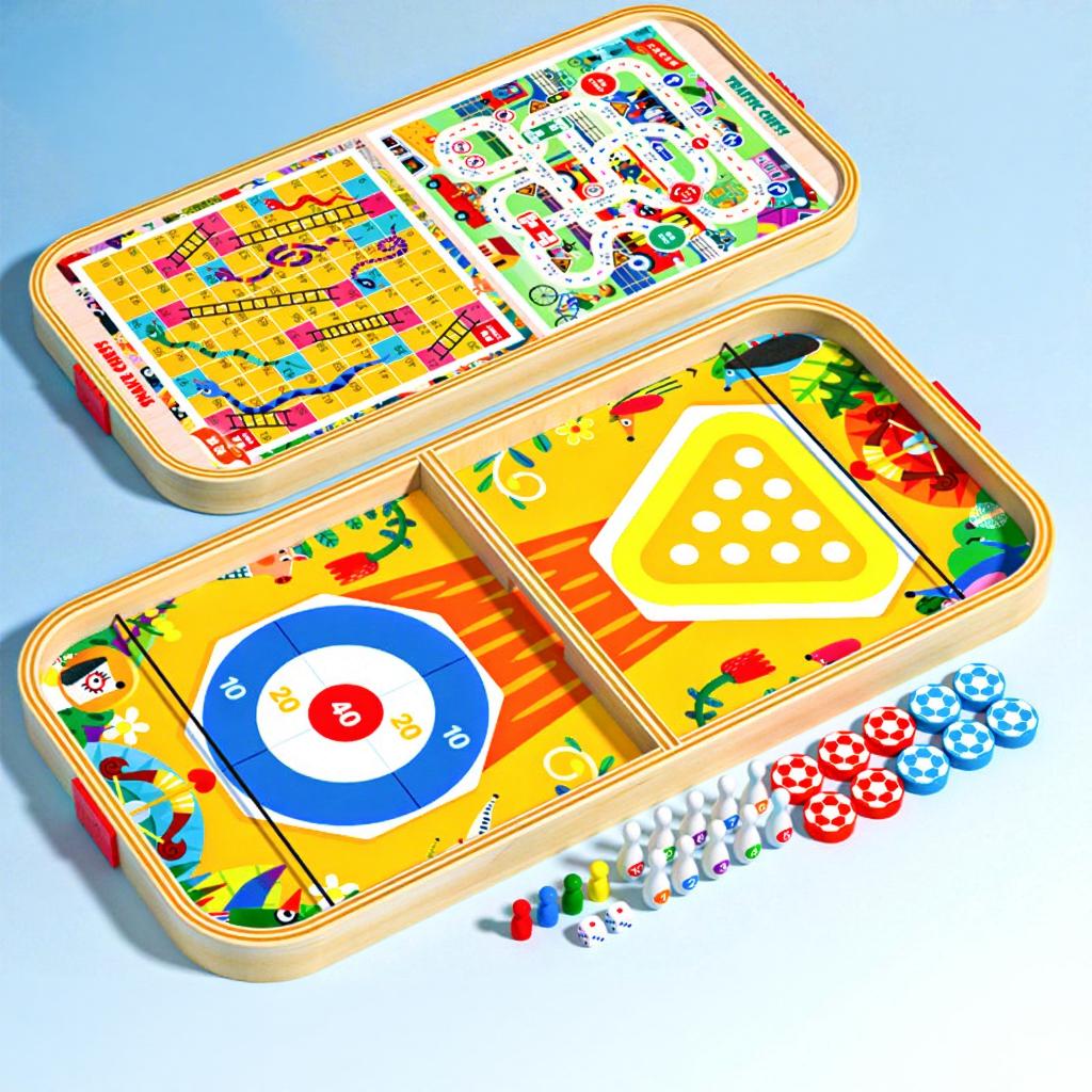 Two-player Battle Catapult Chess Game Children Parent-child Interactive Educational Mini Wooden Board Game